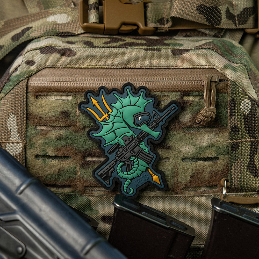 Patch Cal de Mare M-Tac - Operațiuni Amfibii Eroice (Albastru)