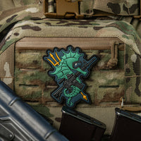 Patch Cal de Mare M-Tac - Operațiuni Amfibii Eroice (Albastru)