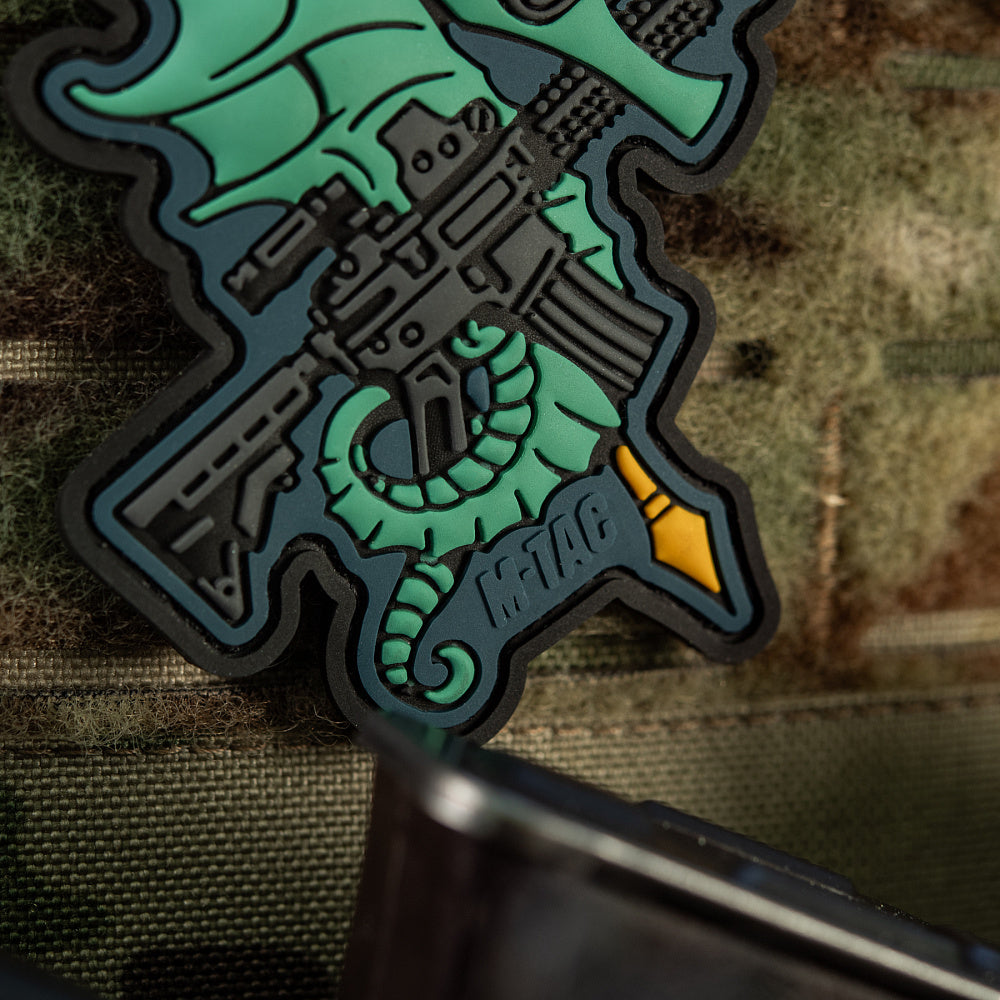 Patch Cal de Mare M-Tac - Operațiuni Amfibii Eroice (Albastru)