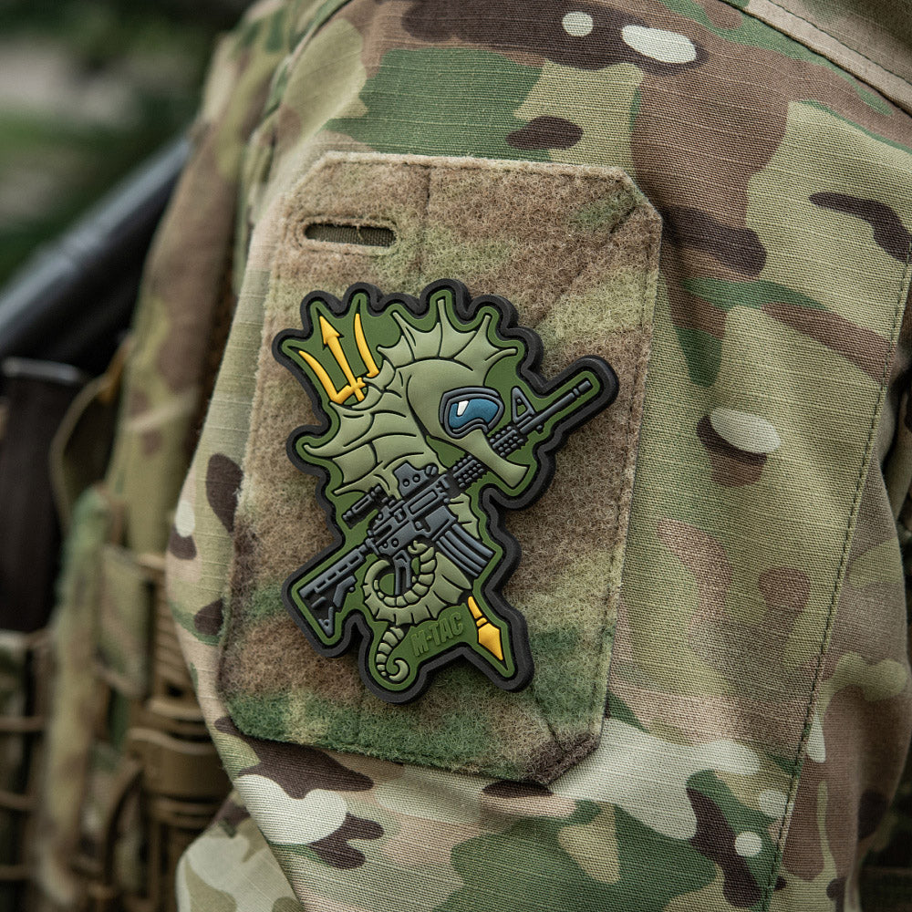 Patch Cal de Mare M-Tac - Operațiuni Amfibii Eroice (Olive)