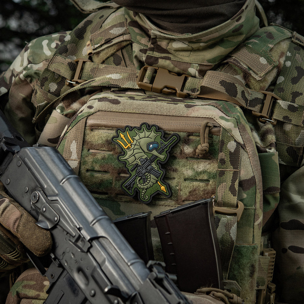 Patch Cal de Mare M-Tac - Operațiuni Amfibii Eroice (Olive)