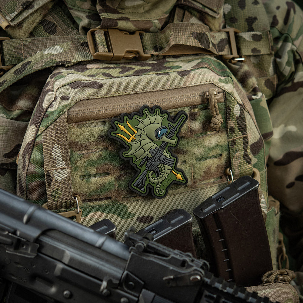 Patch Cal de Mare M-Tac - Operațiuni Amfibii Eroice (Olive)