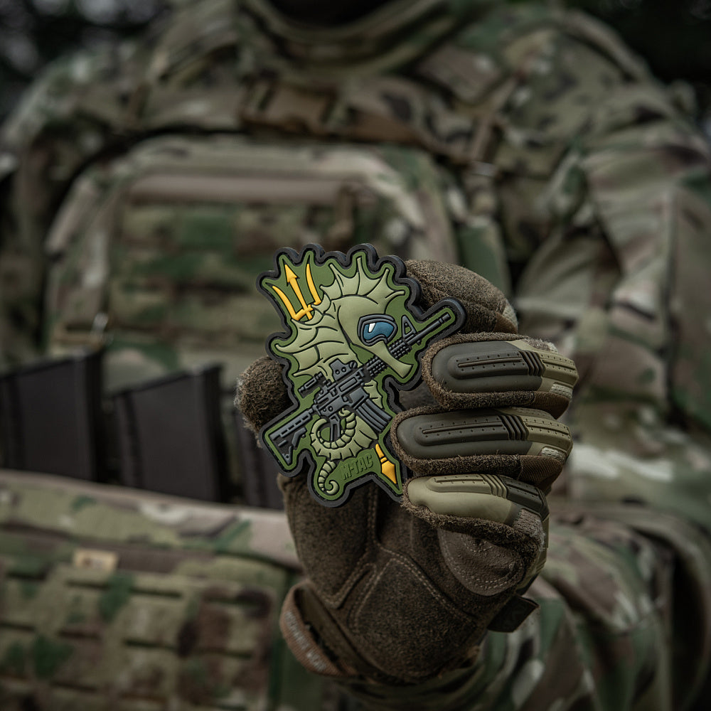 Patch Cal de Mare M-Tac - Operațiuni Amfibii Eroice (Olive)