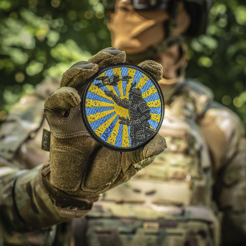 Patch Calea Samuraiului M-Tac - Broderie Neagră cu Velcro