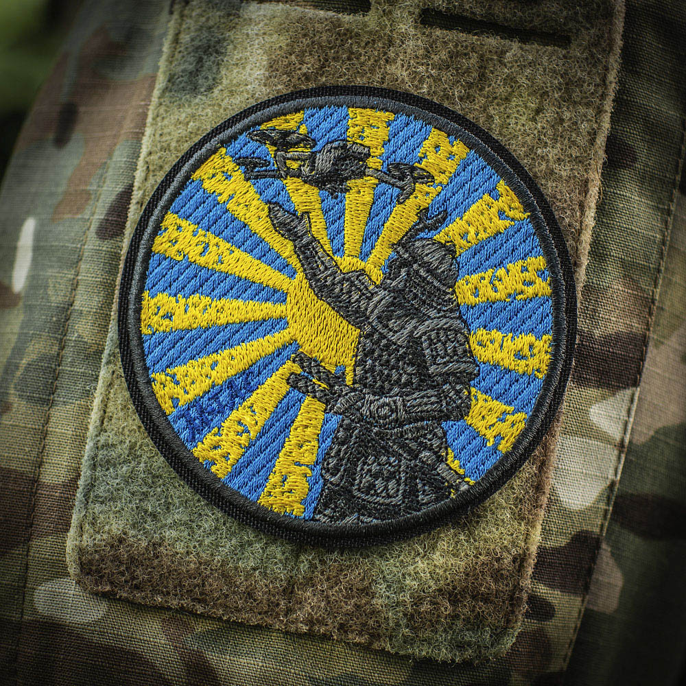 Patch Calea Samuraiului M-Tac - Broderie Neagră cu Velcro