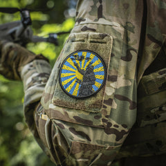 Patch Calea Samuraiului M-Tac - Broderie Neagră cu Velcro