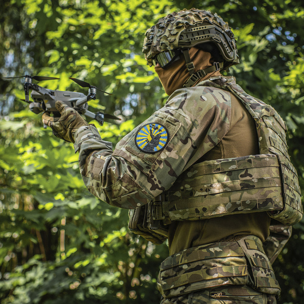 Patch Calea Samuraiului M-Tac - Broderie Neagră cu Velcro