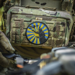 Patch Calea Samuraiului M-Tac - Broderie Neagră cu Velcro