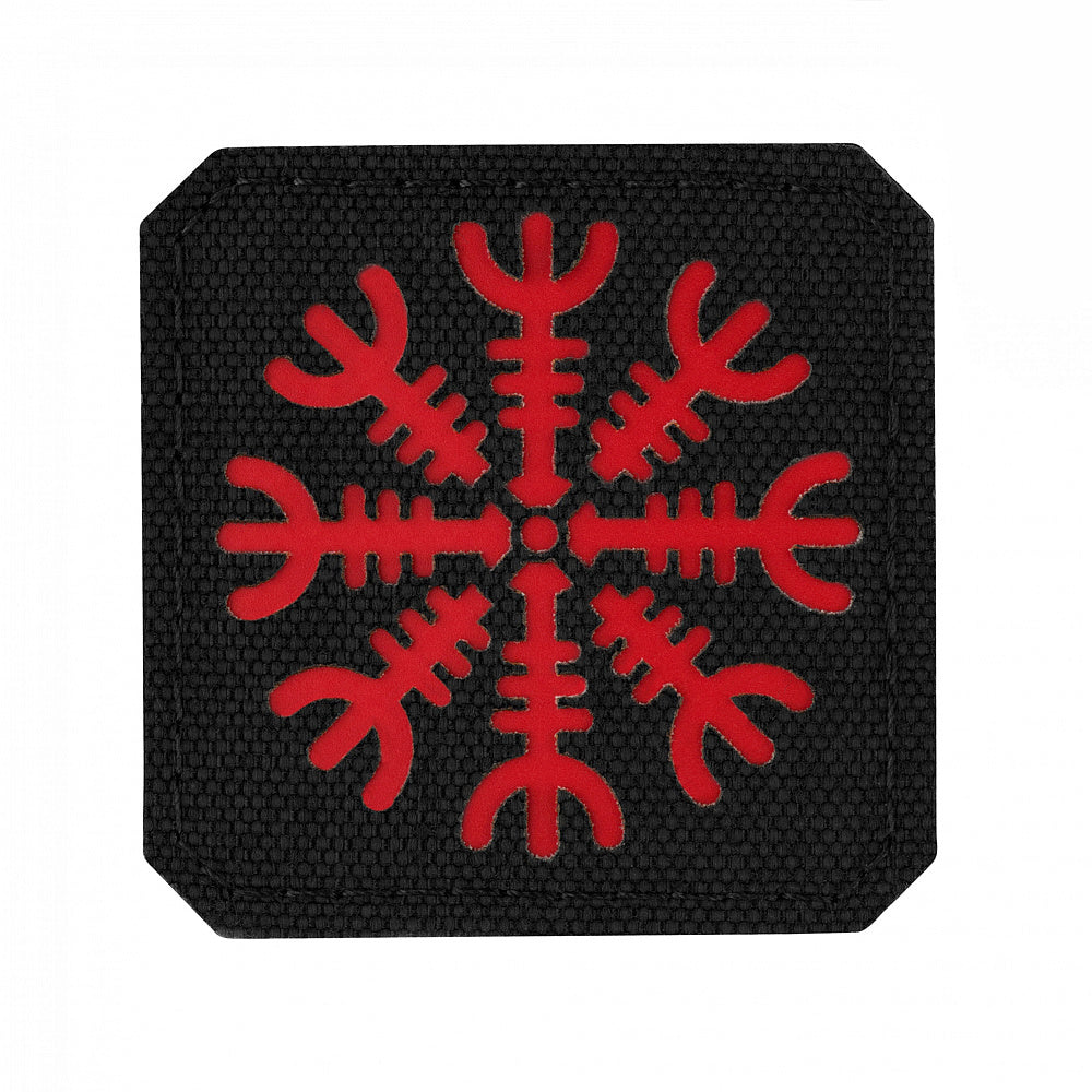 Patch Cască Helm of Terror Laser Cut M-Tac - Negru/Roșu