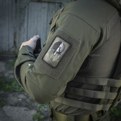 Patch Cască Spartană M-Tac - Ranger Green/Black, Spirit de Luptă