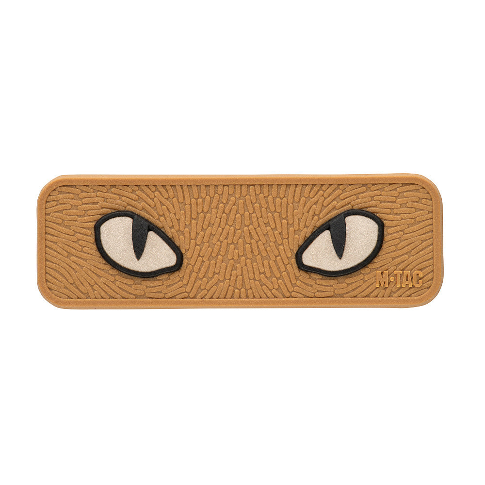 Patch Cat Eyes 3D PVC M-Tac - Coyote, Fluorescent