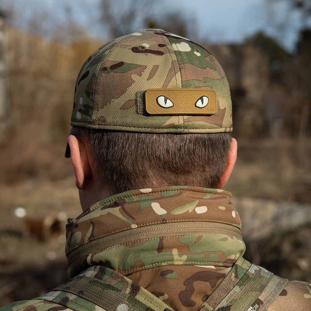 Patch Cat Eyes 3D PVC M-Tac - Coyote, Fluorescent