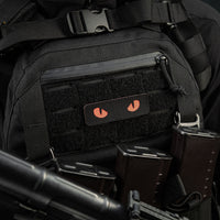 Patch Cat Eyes M-Tac - Black/Red Laser Cut Fosforescent
