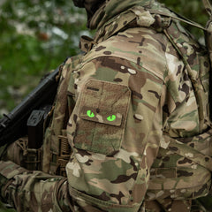 Patch Cat Eyes M-Tac - Laser Cut, Multicam/Green, Luminos