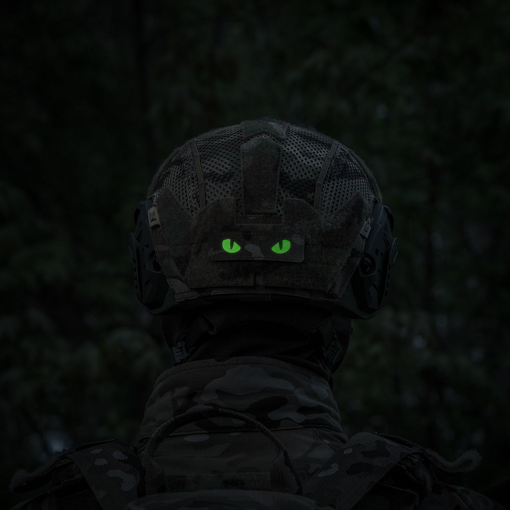 Patch Cat Eyes M-Tac - Laser Cut, Multicam/Green, Luminos