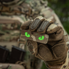 Patch Cat Eyes M-Tac - Laser Cut, Multicam/Green, Luminos