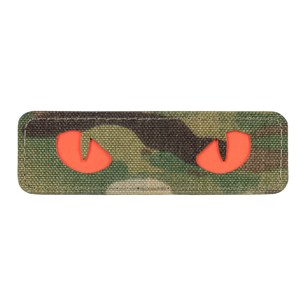 Patch Cat Eyes M-Tac - Multicam/Roșu, Laser Cut, Fosforescent