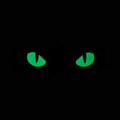 Patch Cat Eyes Type 2 M-Tac - Laser Cut Negru GID (Glow-in-the-Dark)