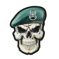 Patch Craniu cu Beretă M-Tac - Forțe Speciale Verzi