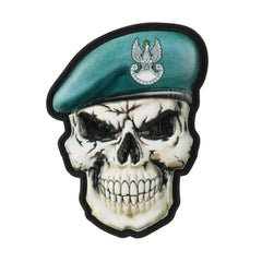 Patch Craniu cu Beretă M-Tac - Forțele Terestre Poloneze (Verde)