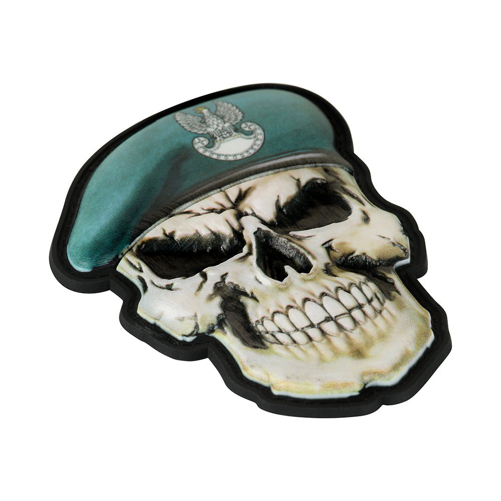 Patch Craniu cu Beretă M-Tac - Forțele Terestre Poloneze (Verde)