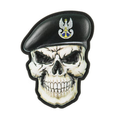 Patch Craniu cu Beretă PMW M-Tac - Negru, Pentru Echipament Tactic