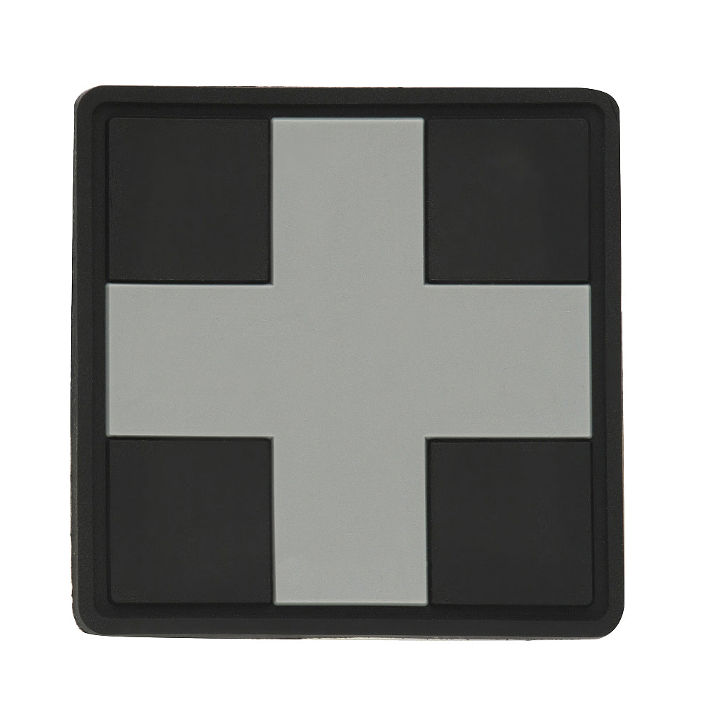 Patch Cruce Medicală Pătrată PVC M-Tac - Negru/Gri