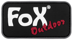 Patch cu velcro "Fox Outdoor" 3D Negru FoxOutdoor - Cauciuc, 7.5x4 cm
