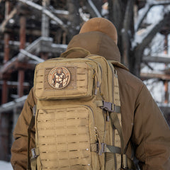 Patch Deus Vult 3D PVC M-Tac - Coyote, Velcro