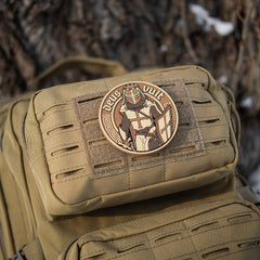 Patch Deus Vult 3D PVC M-Tac - Coyote, Velcro