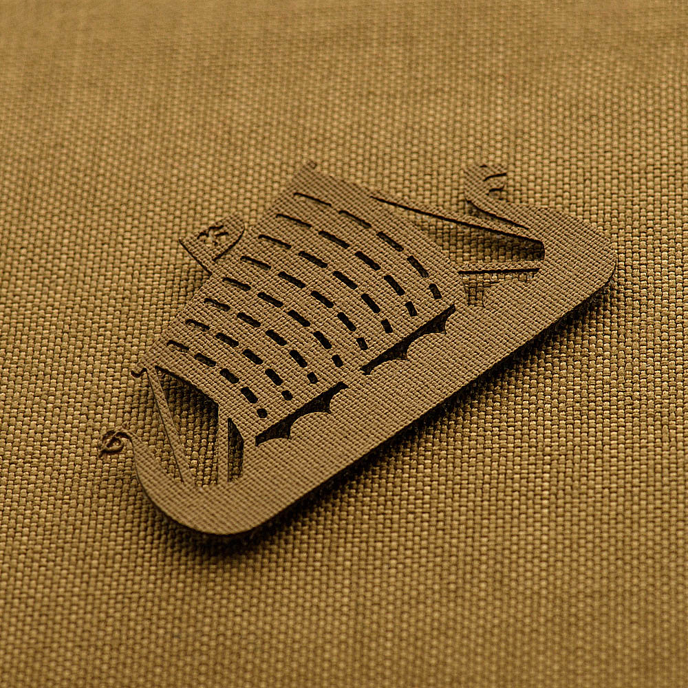 Patch Drakkar Laser Cut M-Tac - Coyote, Velcro Prindere Rapidă