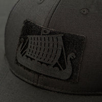 Patch Drakkar Laser Cut M-Tac - Negru, Simbol Viking Durabil