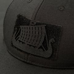 Patch Drakkar Laser Cut M-Tac - Negru, Simbol Viking Durabil
