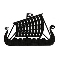Patch Drakkar Laser Cut M-Tac - Negru, Simbol Viking Durabil