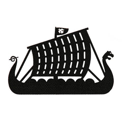 Patch Drakkar Laser Cut M-Tac - Negru, Simbol Viking Durabil