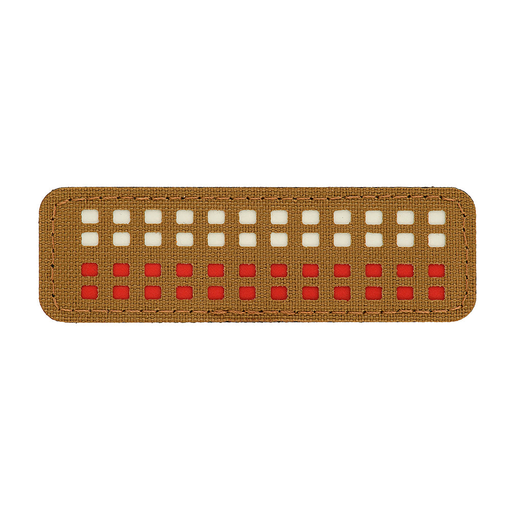 Patch Drapel 25x80 M-Tac Laser Cut - Coyote/Alb/Roșu