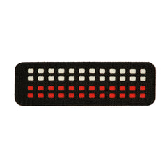 Patch Drapel Mini M-Tac - Pixelat Laser Cut Negru/Alb/Roșu