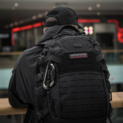 Patch Drapel Mini M-Tac - Pixelat Laser Cut Negru/Alb/Roșu