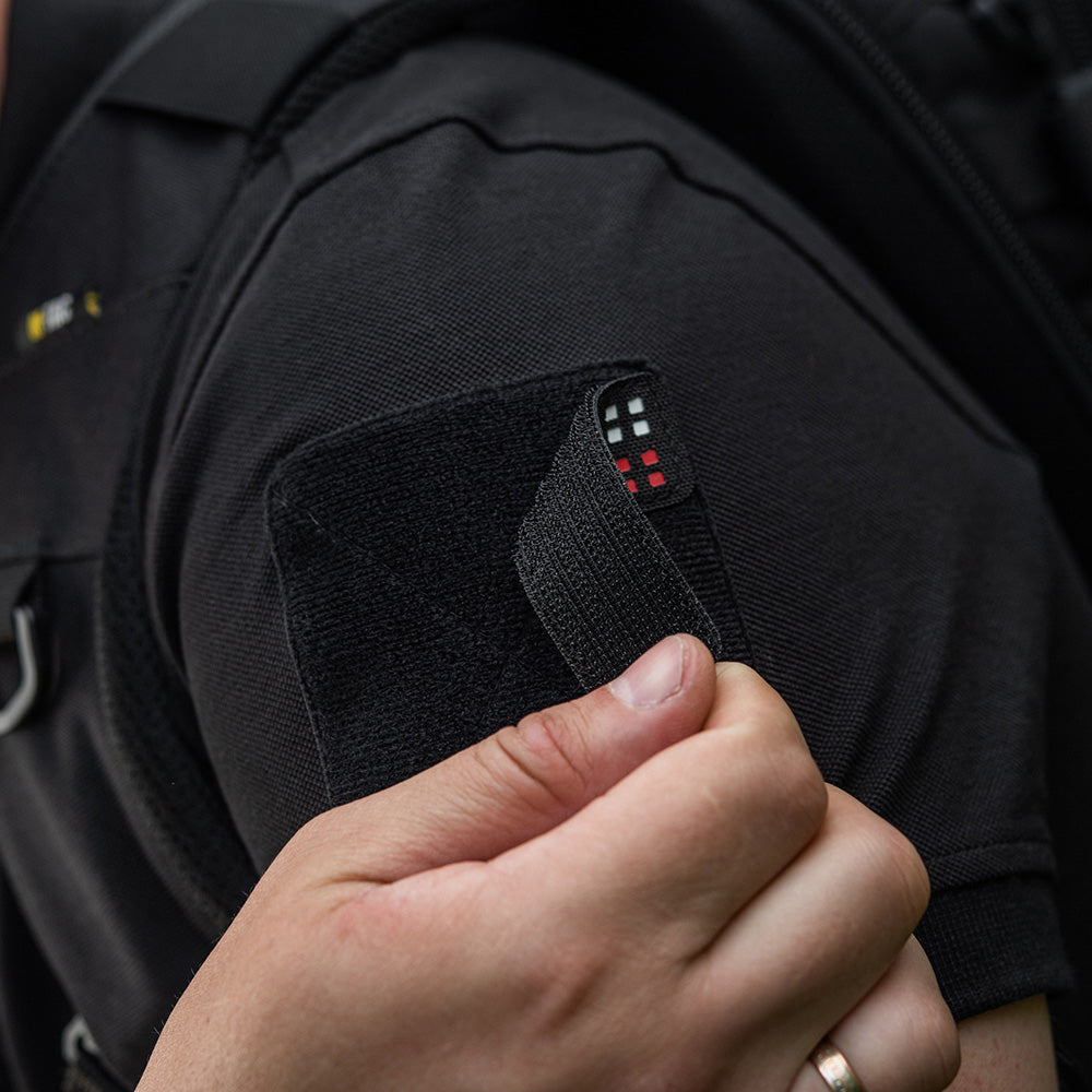 Patch Drapel Mini M-Tac - Pixelat Laser Cut Negru/Alb/Roșu