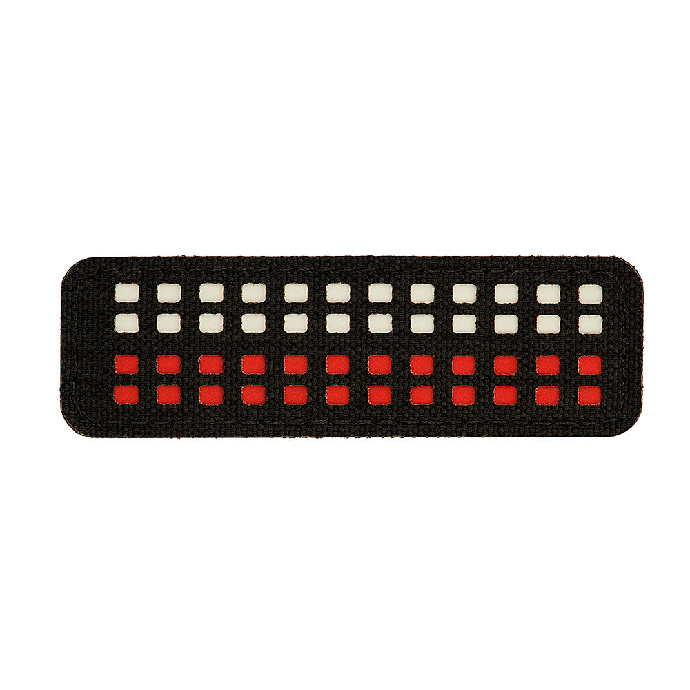 Patch Drapel Mini M-Tac - Pixelat Laser Cut Negru/Alb/Roșu