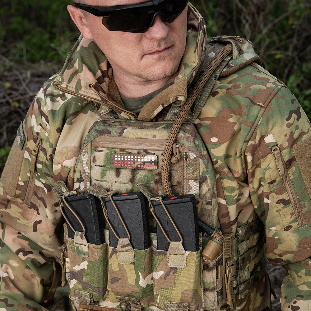 Patch Drapel Multicam/Alb/Roșu M-Tac - Laser Cut Cordura 500D