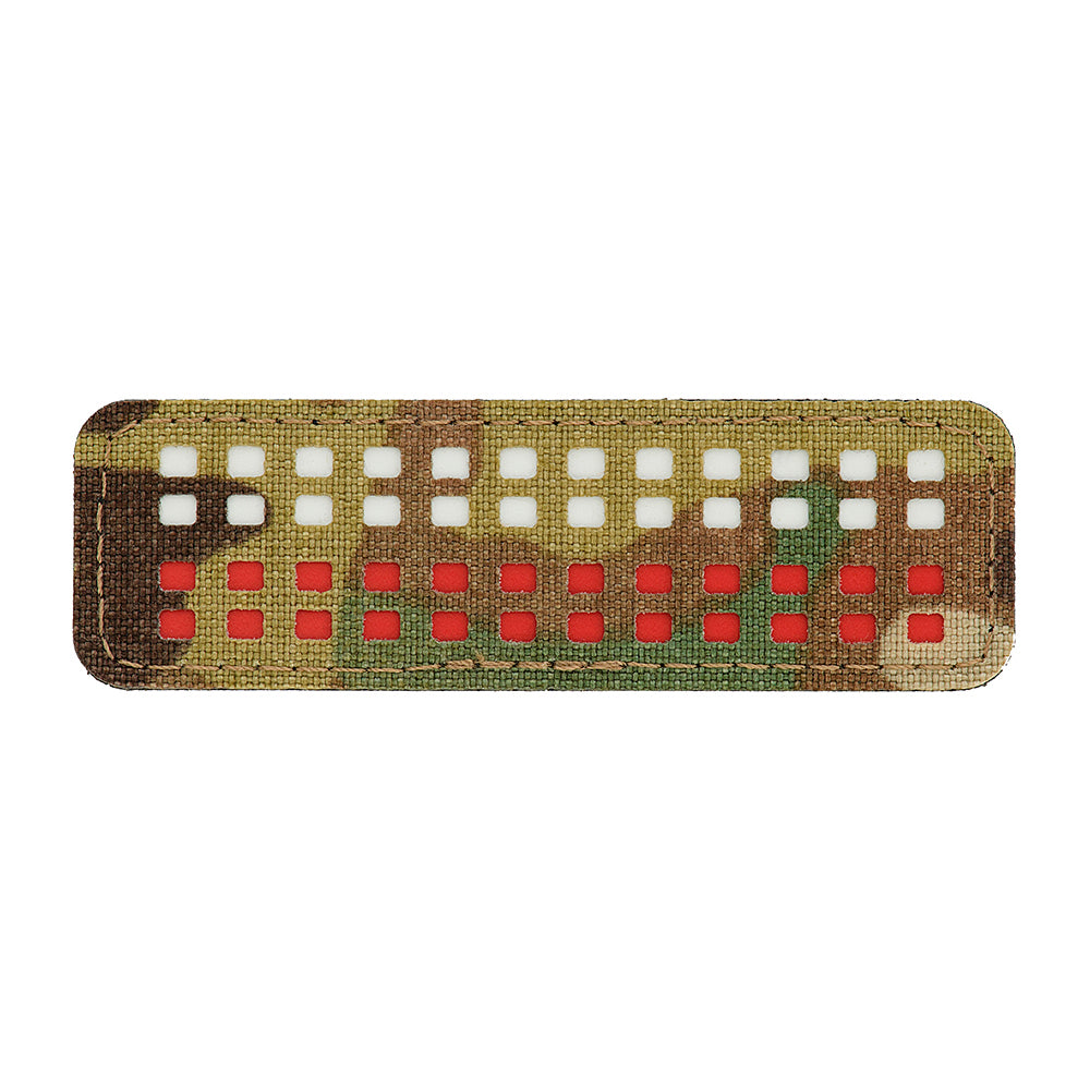 Patch Drapel Multicam/Alb/Roșu M-Tac - Laser Cut Cordura 500D