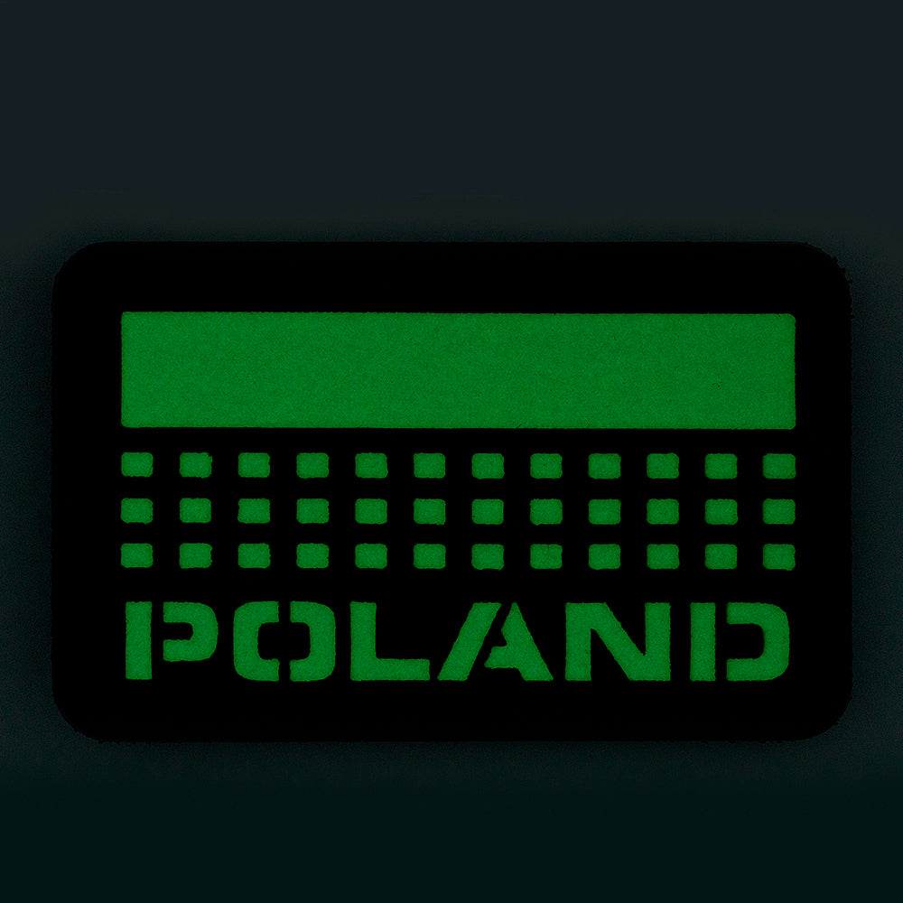 Patch Drapel Polonia M-Tac – Laser Cut Coyote/GID