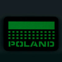 Patch Drapel Polonia M-Tac – Laser Cut Coyote/GID