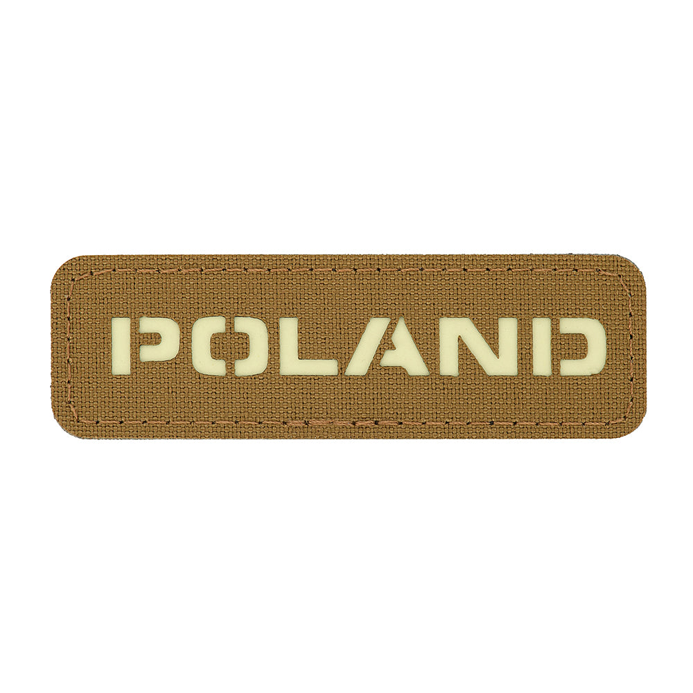 Patch Drapel Polonia M-Tac - Laser Cut Coyote GID