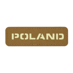 Patch Drapel Polonia M-Tac - Laser Cut Coyote GID