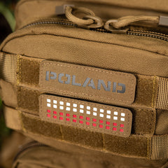 Patch Drapel Polonia M-Tac Laser Cut - Coyote/Negru