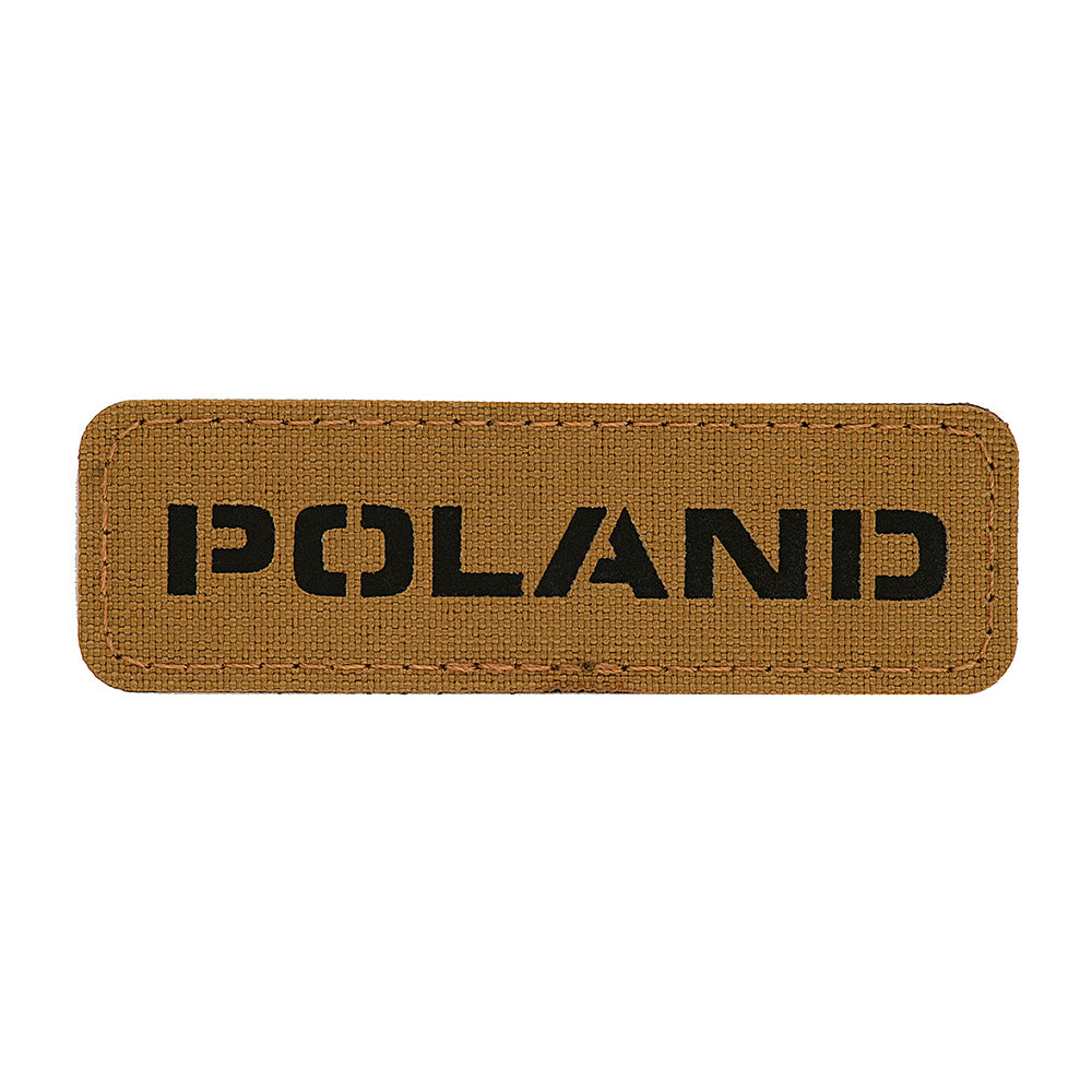 Patch Drapel Polonia M-Tac Laser Cut - Coyote/Negru