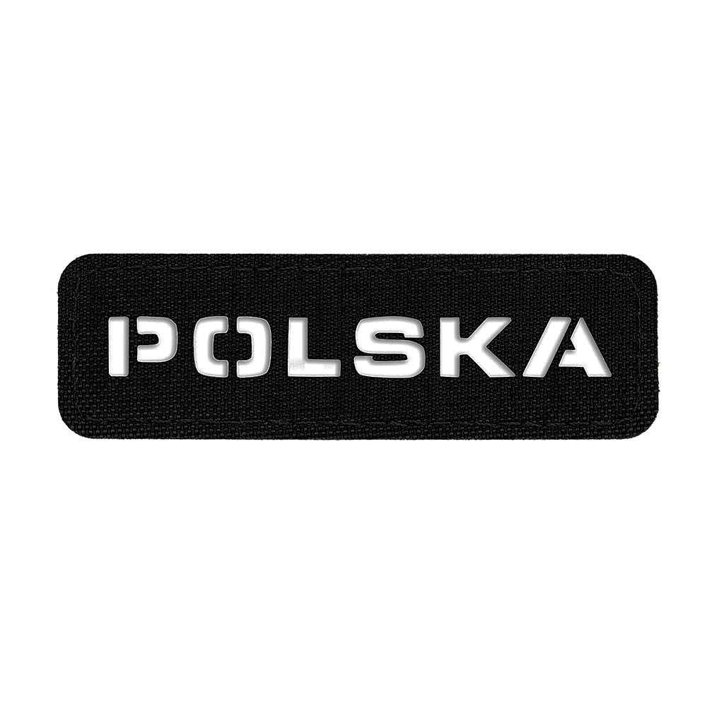 Patch Drapel Polonia M-Tac Laser Cut - Negru