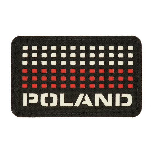 Patch Drapel Polonia M-Tac - Negru/Alb/Roșu Laser Cut